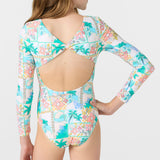 Girl's Maritime Twist Back Surf Suit