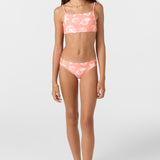 Girl's Sandy Seashells Square Neck Bralette Top Set