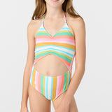 Girl's Low Tide Cinched One-Piece