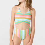 Girl's Low Tide Cinched One-Piece