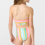 Girl's Low Tide Peekaboo High Neck Top Set