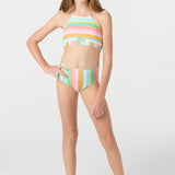 Girl's Low Tide Peekaboo High Neck Top Set