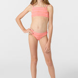 Girl's Paradise Plaid Square Neck Bralette Top Set