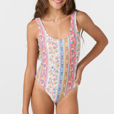 Girl's Cora Floral Classic One-Piece