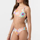 Girl's Brasilia Floral Revo Tie Back Bralette Top Set