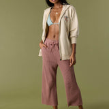 Tour Waffle Knit Cropped Lounge Pants
