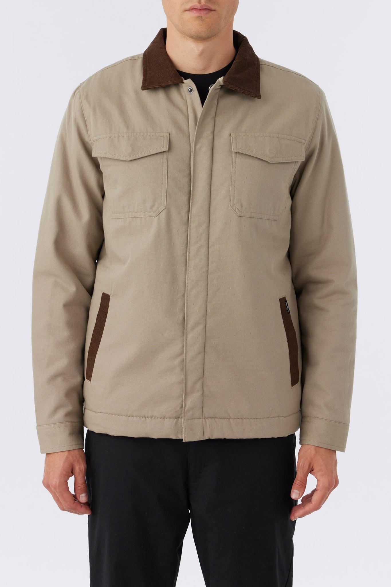 Beacon High Pile Lined Jacket - Khaki | O'Neill
