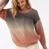 Billie Ombre Mockneck Oversized Sweater