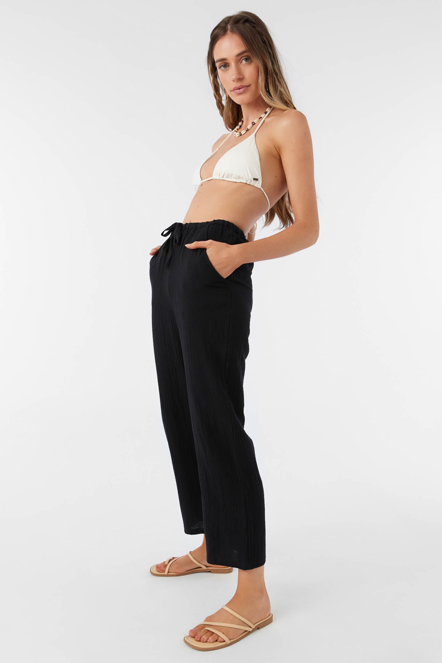 BRENDA CRINKLE DOUBLE GAUZE BEACH PANTS