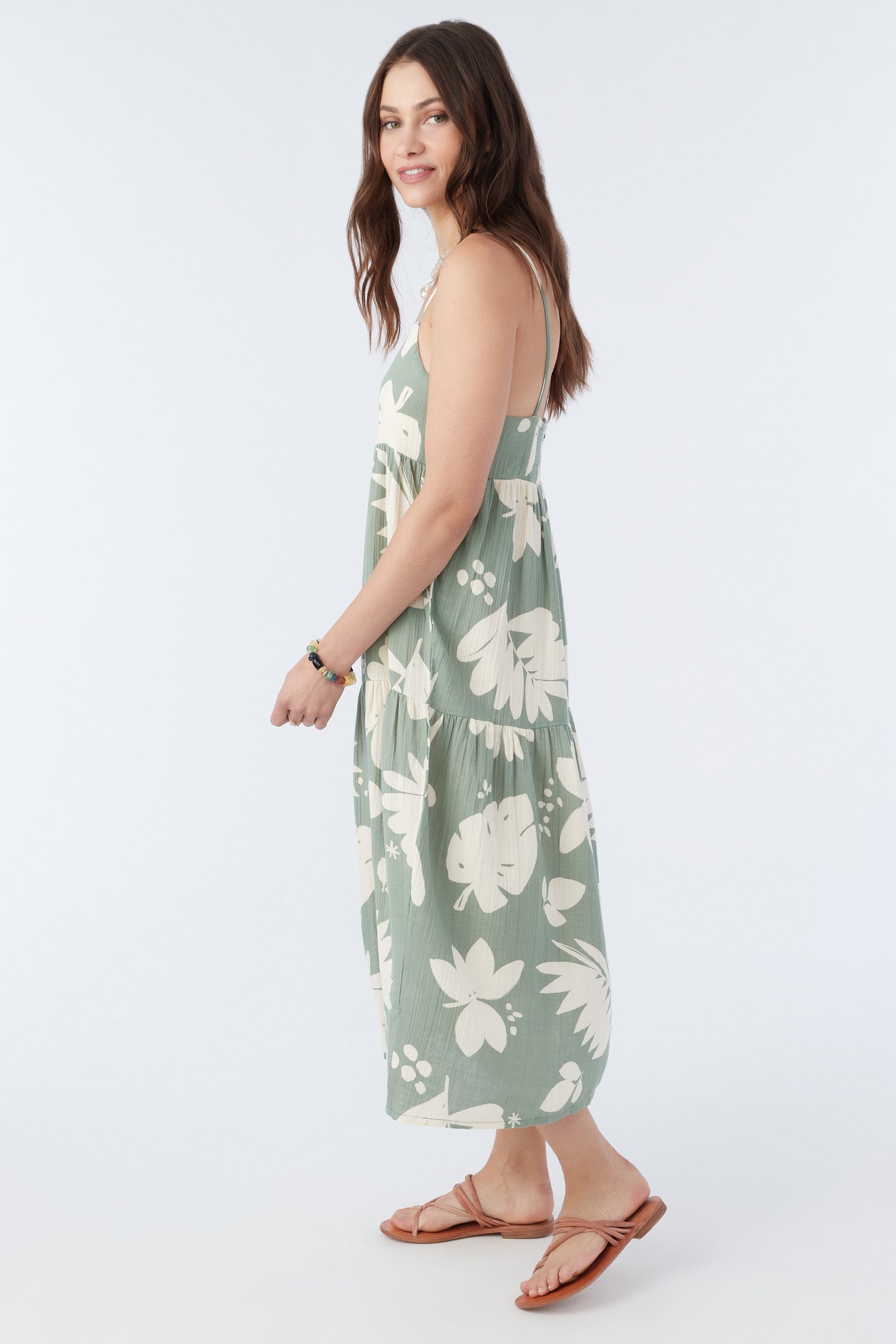 CECILY DOUBLE GAUZE MIDI DRESS