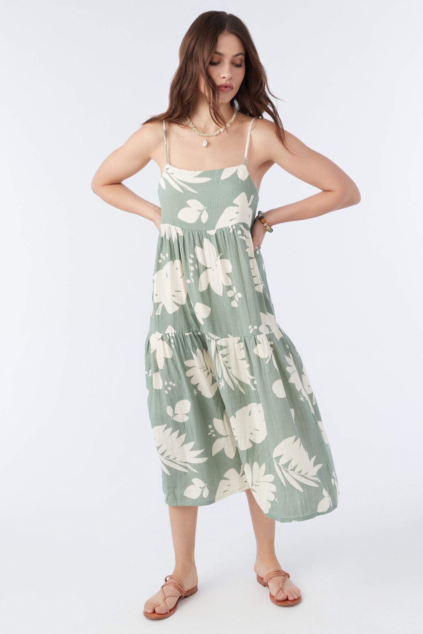 CECILY DOUBLE GAUZE MIDI DRESS