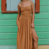 Devyn Strapless Midi Dress