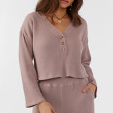 Eddie Waffle Knit Top