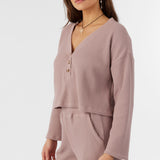 Eddie Waffle Knit Top