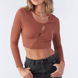 Emery Cutout Knit Crop Top