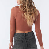 Emery Cutout Knit Crop Top