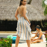 Gerri Stripe Cover-Up Dress