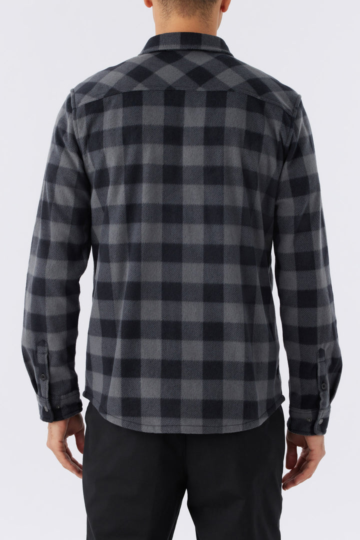 Glacier Plaid Superfleece Shirt - Graphite | O'Neill