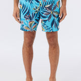 Hermosa Crew Elastic Waist 17" Swim Trunks