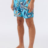 Hermosa Crew Elastic Waist 17" Swim Trunks