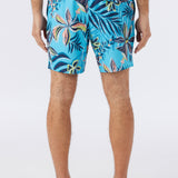 Hermosa Crew Elastic Waist 17" Swim Trunks
