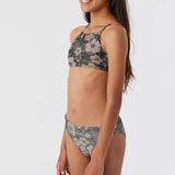 Girl's Hibiscus Camo Keyhole Tank Set