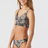 Girl's Hibiscus Camo Peplum Tri Set