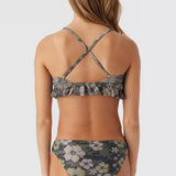 Girl's Hibiscus Camo Peplum Tri Set