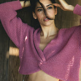 Hillside Twist Front Reversible Sweater