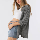 Logan Flannel Top