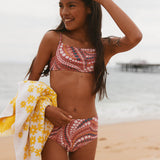 Girl's Meadowmist Square Neck Swim Suit