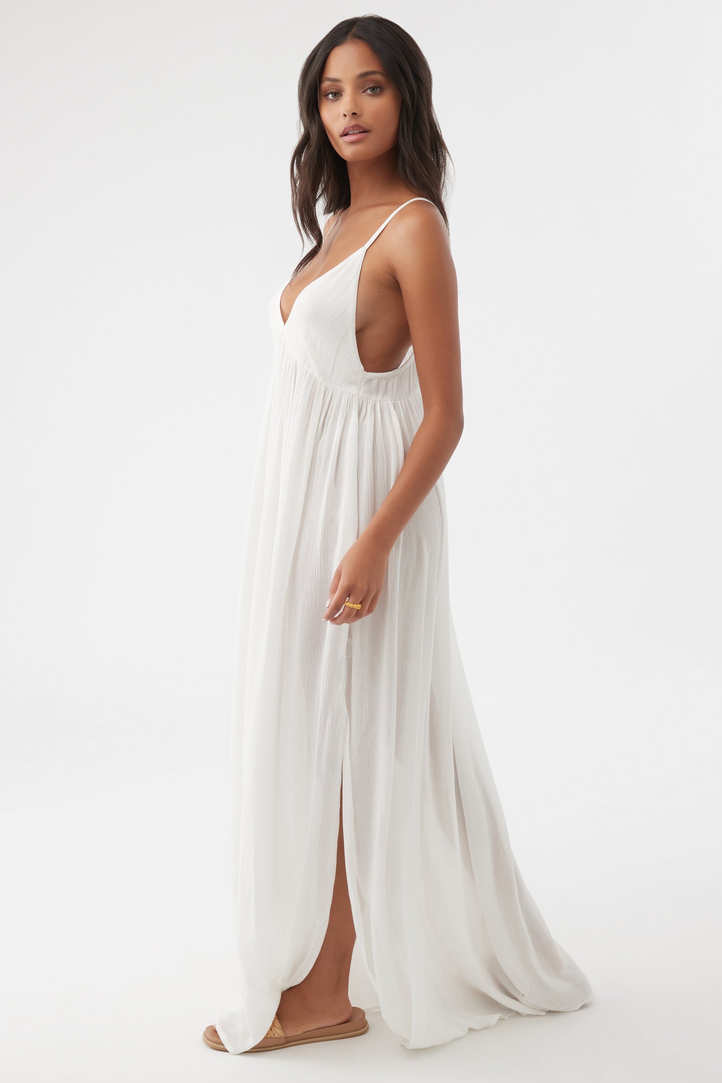 SALTWATER SOLIDS MEL MAXI SWIM COVER-UP