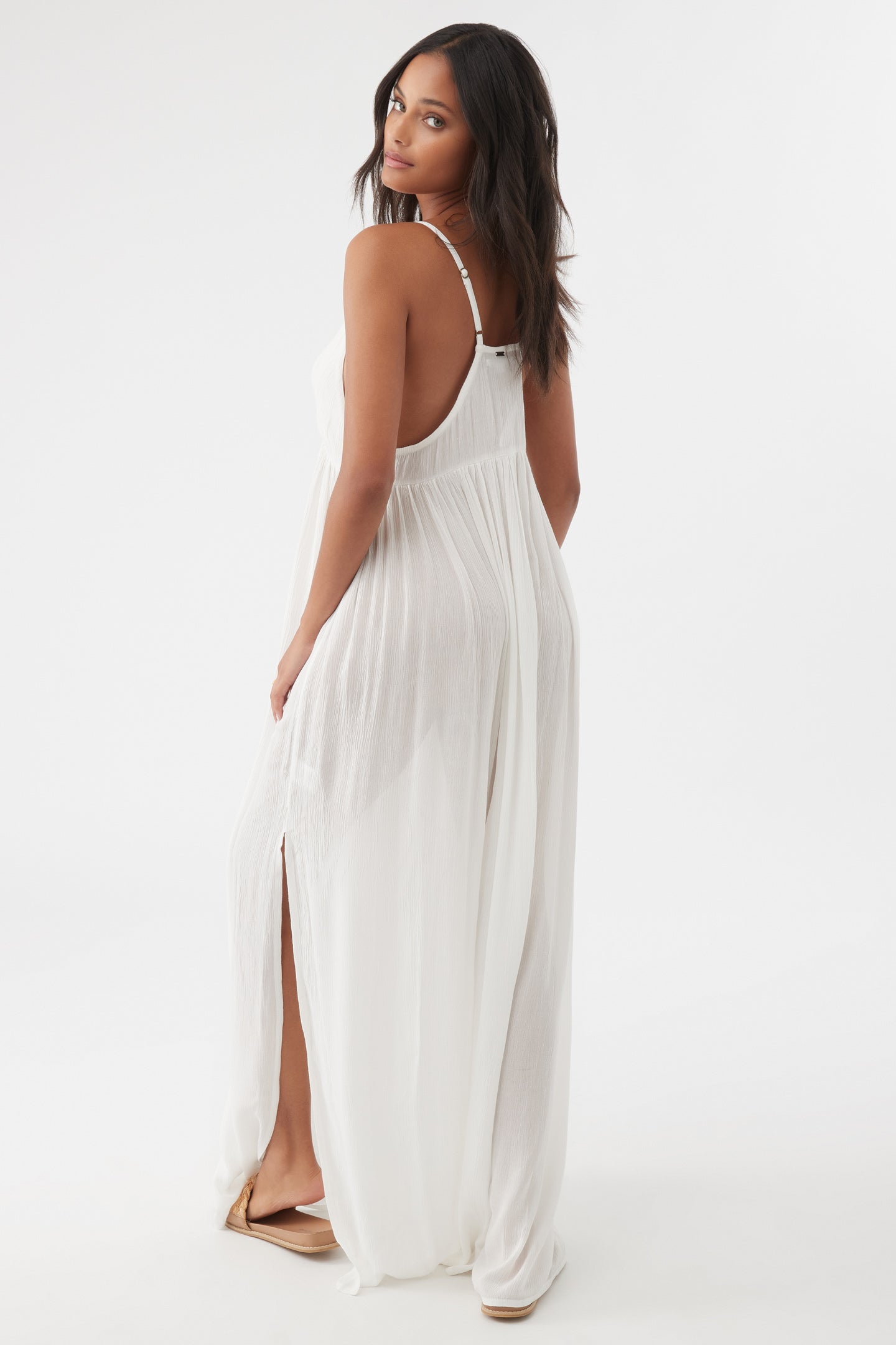 SALTWATER SOLIDS MEL MAXI SWIM COVER-UP