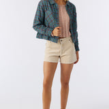 Pippa Crop Flannel Top