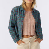 Pippa Crop Flannel Top