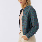 Pippa Crop Flannel Top