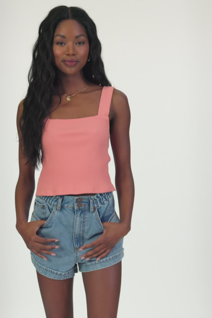 Vanessa Solid Sleeveless Top - Coral Haze | O'Neill