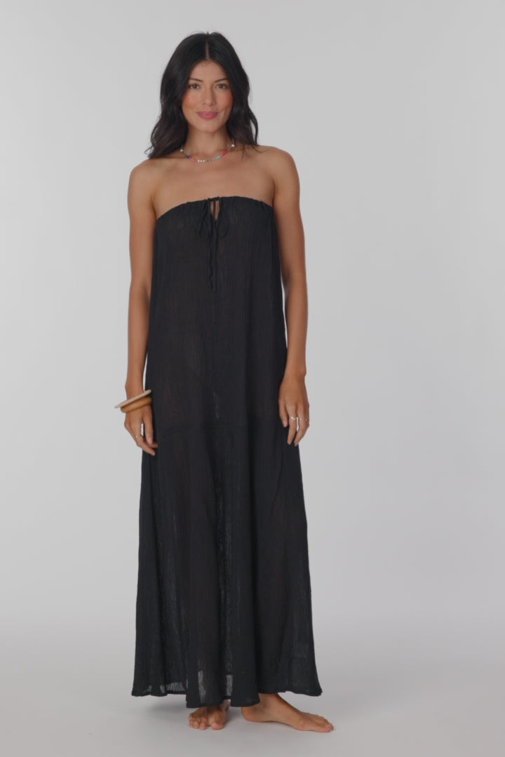 Janey Maxi Cover-Up Dress - Black | O'Neill