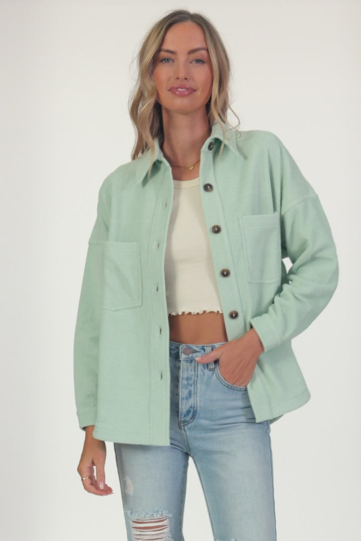 ジャケット・アウター ohne k-dart jacket light teal 46 ohne k-dart jacket light teal 46 ジャケット・アウター