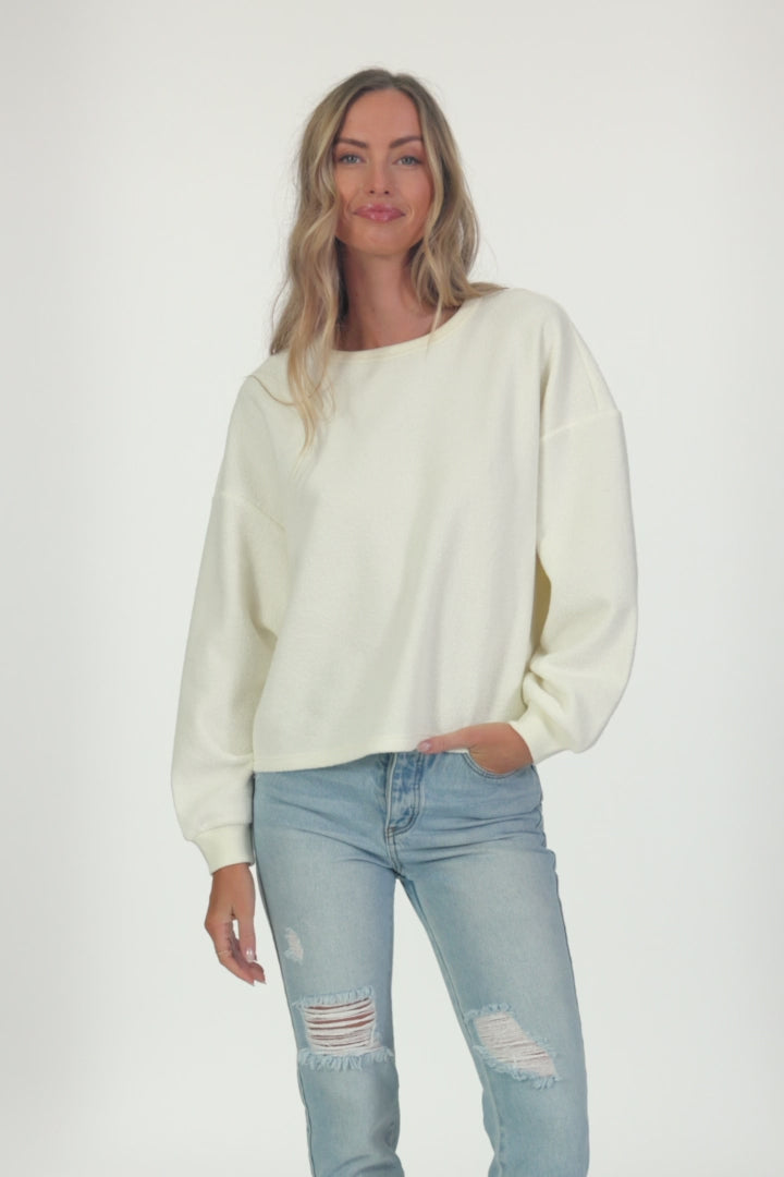 Wavelength Crew Crew Neck Fleece - Winter White | O'Neill