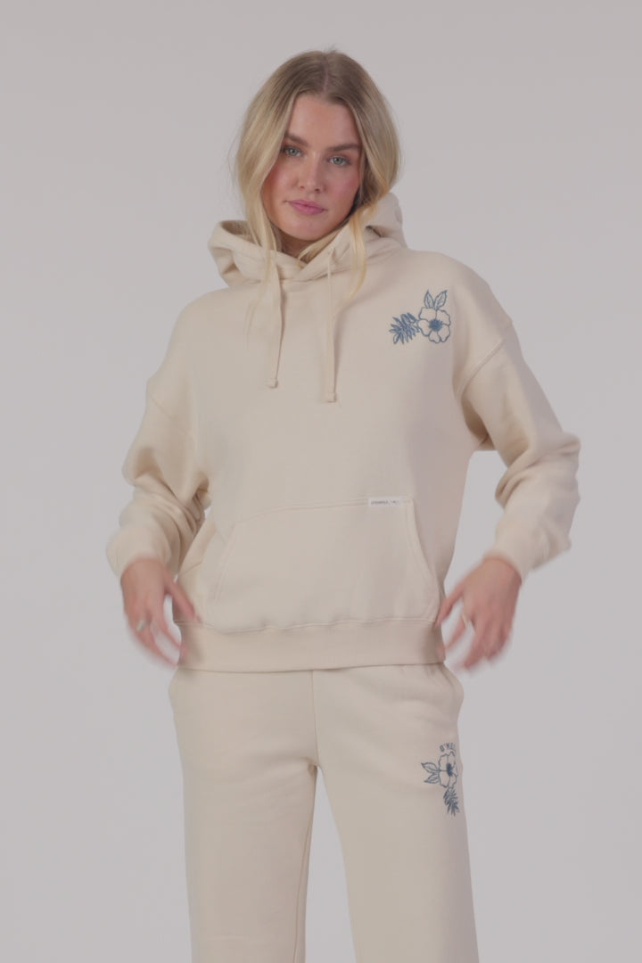 Flora Drift Hoodie Pullover Fleece - Tapioca | O'Neill
