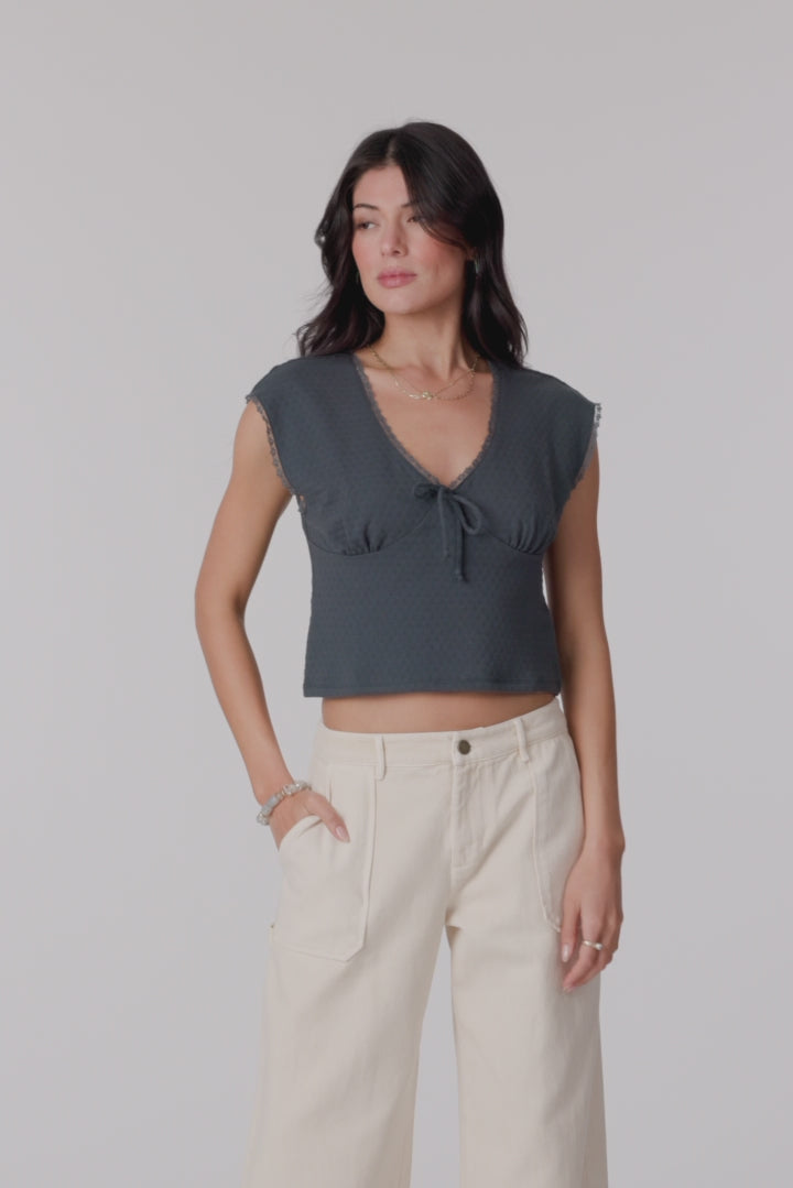 Tamilyn Short Sleeve Top - Slate | O'Neill