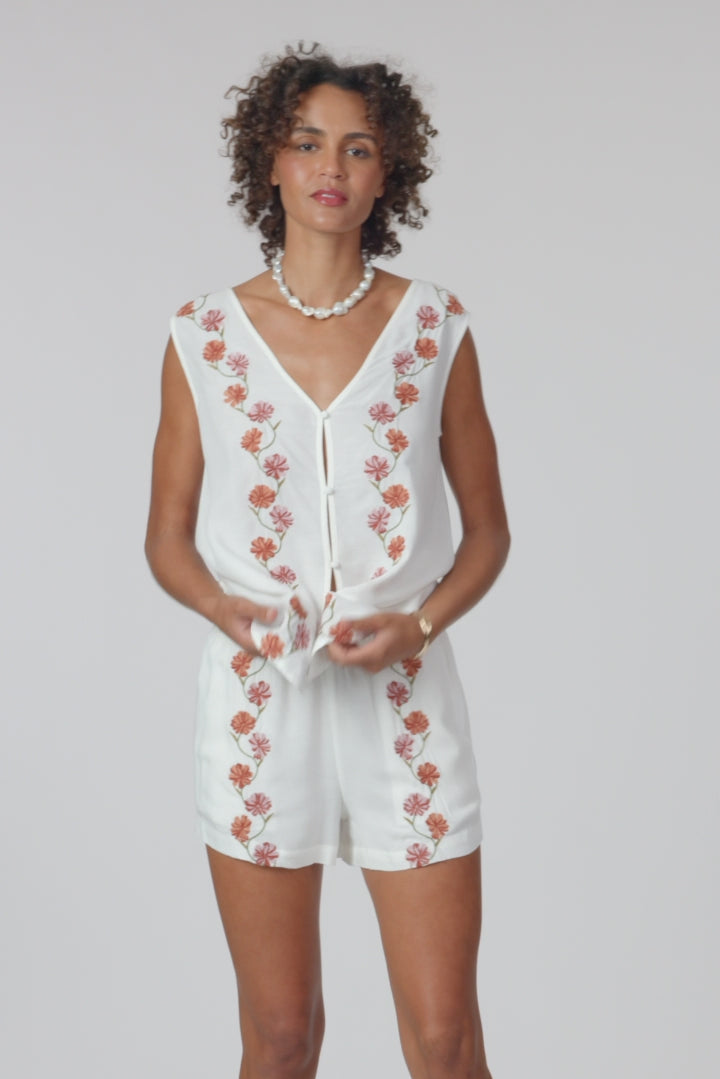 Farren Floral Top - Tofu | O'Neill