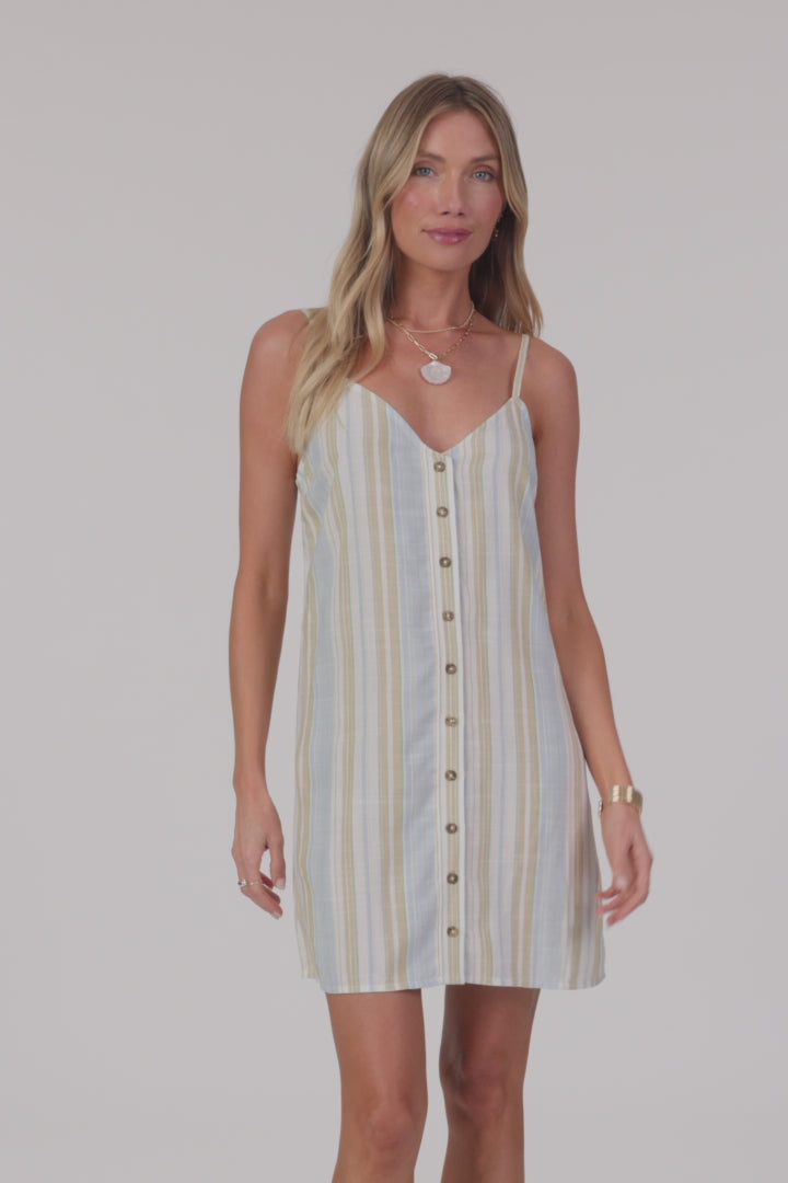 Atlee Stripe Mini Dress Short Dress - Tapioca | O'Neill