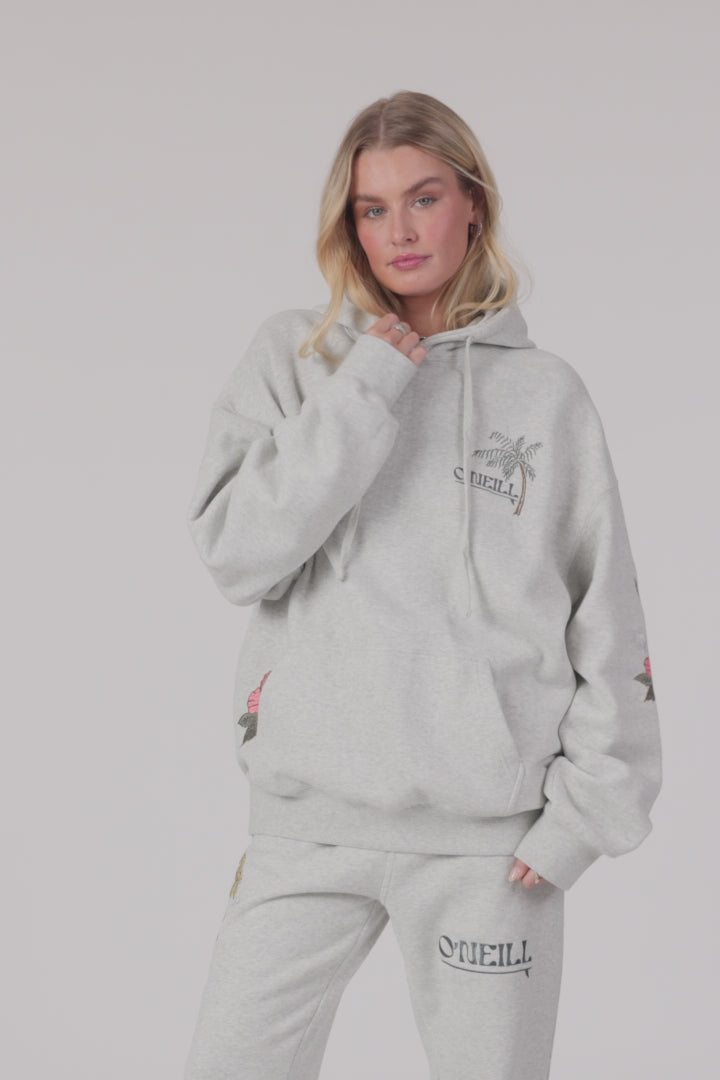 Lush Oversized Hoodie Pullover Fleece - Heather Grey | O'Neill