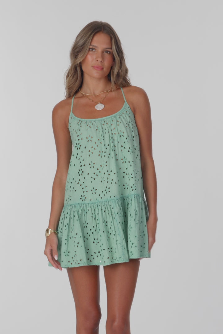 Kylee Mini Cover-Up Dress - Green | O'Neill