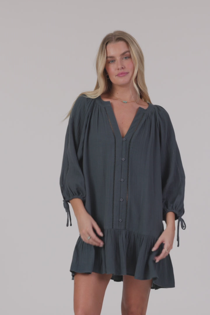 Lou Mini Cover-Up Dress - Slate | O'Neill