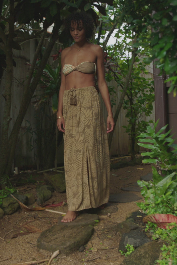 Brooke Printed Cover-Up Skirt - Dark Khaki | O'Neill