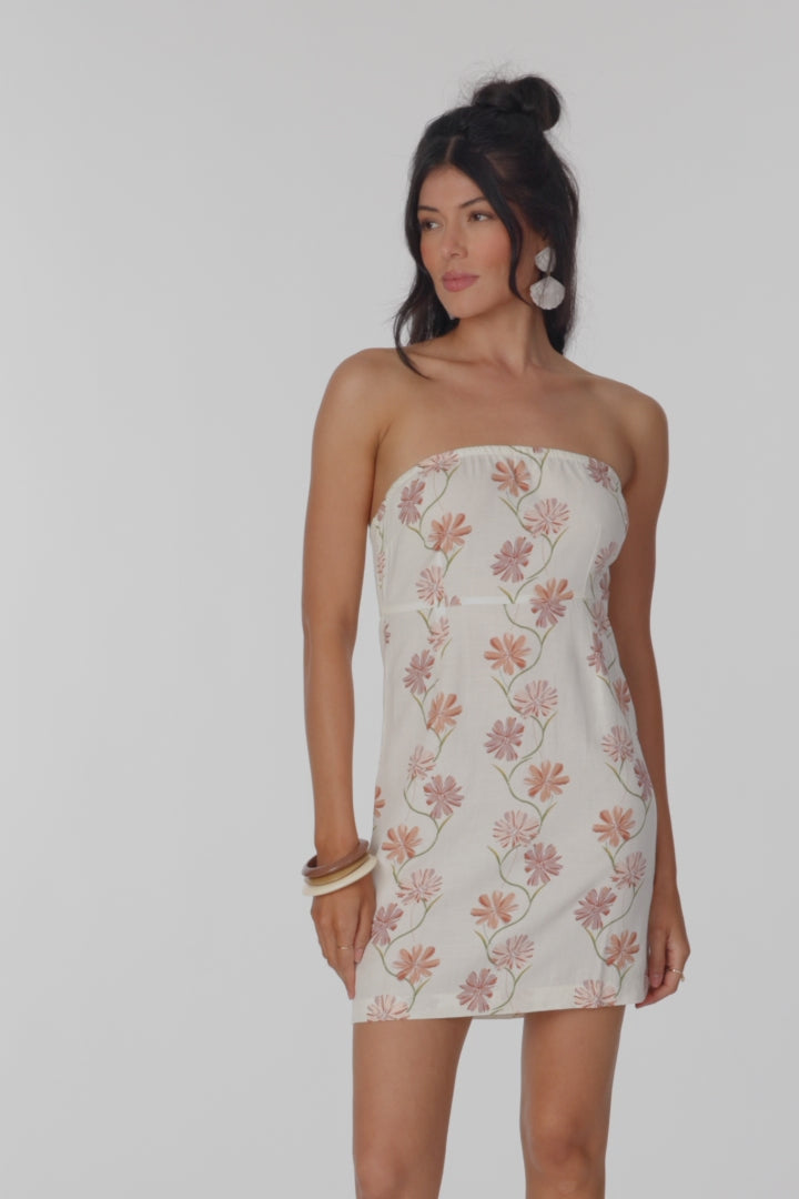Cassie Ivy Floral Dress Short Dress - Tofu | O'Neill