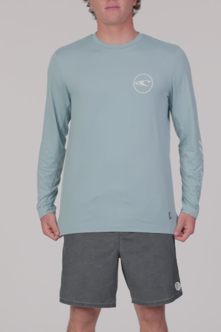 Logo Upf Ls Tee Long Sleeve Tee - Stone Blue | O'Neill
